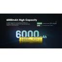 Nitecore Įkraunamos baterijos NC-NL2160HP 6000 mAh, 3.6 V, 21700, 20A, IPX6, 500 ciklų