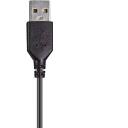 Sandberg Ausinės Pro Stereo 126-30, 20 - 7000 Hz, 2,1 m, binauralinės, juodos, USB Type-A, sulankstomas mikrofonas