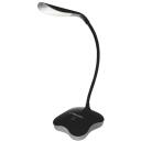 Esperanza galda lampa ELD105K, 3 W, LED, melna, 0.5 A, 5 V, 14 spuldzes, 120&deg;, 5500 K, 3 spilgtuma iestatījumi