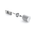 Tedee Euro adapter nutika ukse luku ühendamiseks Euroopa tüüpi ustega ilma silindrit või võtmeid vahetamata Metallik