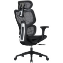 Gaming and office chair with breathable mesh fabric 3D adjustable armrests 90&deg;&ndash;120&deg; recline head and lumbar support up to 136 kg Ventra MOCH01 Black CNS-MOCH01 CANYON