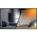 Smart premium-class infrared and convection heater up to 30m² 700W 11mm tempered glass panel with Wi-Fi 110×40×4 cm black AGH0002S Aeno