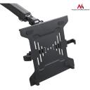 Maclean Kahekordne monitori statiiv, MC-813, 75x75mm, 100x100mm, must, alumiinium, teras, 16kg, 1 monitor