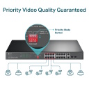 TP-Link TL-SL1218MP v&otilde;rgul&uuml;liti L2 Easy-Managed 16&times; PoE+ 10/100 Mbps 2&times; Gigabit/SFP combo 192 W VLAN QoS must