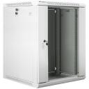 Lanberg 19'' seinakapp 15U WF01-6615-10S, 600x600mm, 60kg, IP20, klaasuks, 2 ventilaatoriavahet, 4 vertikaalset riba