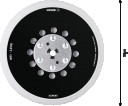 Slīpē&scaron;anas pamatne 150mm,Soft GET 75-150, Ekscentra slīpma&scaron;īnām EXPERT MULTIHOLE BALSTA DISKS, 2608900006, BOSCH