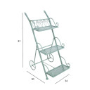 Plaukts MINT 34x50xH81cm, antīki zaļ&scaron; 40089 Allit