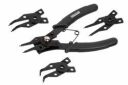 Circlip pliers 150mm, KREATOR, KRT605105, 4 interchangeable jaws