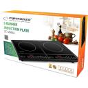 Esperanza EKH008 plīts, 2 zonas, 230V, 2000W, 8 temperatūras līmeņi, automātiska potu noteik&scaron;ana