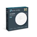 TP-Link Omada EAP610 AX1800 Wi-Fi 6 griestu/ sienas montāžas piekļuves punkts 2.4 GHz 574 Mbps 5 GHz 1201 Mbps 1&times; Gigabit Ethernet PoE Balta