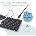 R-Go Tools клавиатура R-Go Split Break, Bluetooth 5.0, QWERTY, эргономичная, компактная, черная, 2.4 GHz, 1.02 м