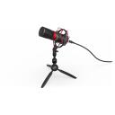 Endorfy Solum Streaming T Black PC mikrofon EY1B003, 24 bit, 48 kHz, 1.8 m, USB, statiiv, k&otilde;rvaklappide v&auml;ljund