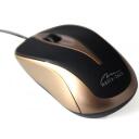 Media-Tech оптическая мышь PLANO MT1091MO, USB 5V, черный, золотой, универсальная форма, 3 кнопки, 1 колесо прокрутки