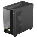 Gamemax Korpus NEX C53 BK, 1 x 3.5", 1+1 x 2.5", 7, ATX/BTF, 2 x USB 3.0, 1 x USB-C, 1 x k&otilde;rvaklapid