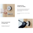 Ezviz DL01S CS-DL01S/DL01CP/A3 3in1 Komplekt Nutikas Lukk Siseruumide ja Välistingimuste Ustele Uksekella ja Lüüsi Tugevusega Hõbedane