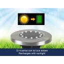 Beper Saules ceļu marķieru lampas P207ILO020, 2x115mm, IP44, melna un sudraba krāsa, integrēts dienas gaismas sensors