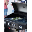 Barbecook Siesta 412 Graphite gaasigrill &otilde;ues toidu valmistamiseks 4 p&otilde;letit 14kW 2.9kW k&uuml;lgp&otilde;leti malmrestid 132x56x118cm BC-GAS-2073