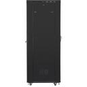 Lanberg Paigalduskapid rack 19 42U 600mm, 800kg, klaasuks, IP20, 2 ventilaatori pesa, 4 vertikaalset riba