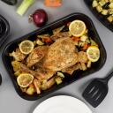 Russell Hobbs Cepe&scaron;pannu komplekts CW20701EU, 38cm, 35cm, 26cm, oglekļa tērauds, melna, taisnstūri