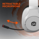 Belaidės/laidinės žaidimų ausinės su Bluetooth 5.3 ir 3.5 mm jungtimi EGO GH-15 2in1 BT Baltos CND-SGHS15W CANYON