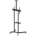 Sbox Grīdas mobilais stiprinājums FS-401-2, 37-70'', 45kg, 100x100-600x400, melns, līmeņa regulē&scaron;ana