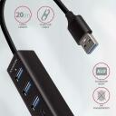 Axagon USB centras HMA-CR3A USB 3.2, 3x USB-A, 1x SD kortelių lizdas, 1x microSD lizdas, 20 cm maitinimo laidas