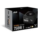 Asus TUF Gaming maitinimo &scaron;altinis 90YE00S3-B0NA00, 750W, 80 PLUS Gold, visi&scaron;kai modulinis, aktyvus au&scaron;inimas, 1 ventiliatorius