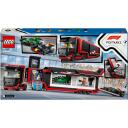 Lego F1 kravas auto 60445, 1086 detaļas, 5 minifigūras, 8+ gadi, zema piekabe, Formula 1 simulatora telpa