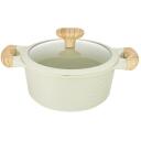 Resto kastrul 93801 2.4L, diameeter 20 cm, &uuml;mmargune, alumiinium, klaasist kaas, ergonoomilised k&auml;epidemed, induktsioonip&otilde;hi