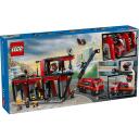 Lego Ugunsdzēsēju stacija MODELIS 60414, 843 elementu, 5 figūriņas, instrukciju lapa