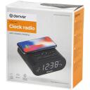 Denver Raadio kell CRQ-107 111131300030, 0,9" LED, Qi laadimine 5W, PLL raadio, 2 &auml;ratust, FM