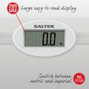 Salter Vonios svarstyklės 9018S SV3RCFEU16, 180 kg, 30,4 x 30,4 x 3,1 cm, stiklo platforma, LCD ekranas