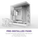 Nzxt Корпус компьютера H9 Flow CM-H92FW-01, 3x140мм передние вентиляторы, 1x120мм задний вентилятор, поддержка радиаторов 420мм
