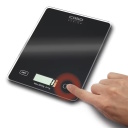 Plāni virtuves svari ar augstu precizitāti 1 g soli un maksimālo slodzi 5 kg Melni 03210 Caso