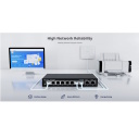 Ruijie RG-ES110D-P | 8-Portu 10/100 Mbps PoE+ Slēdzis — 6kV Pārsprieguma Aizsardzība, 5.6 Gbps Pārslēgšanas Jauda, Melns Dizains