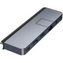 Hyper dokstacija DUO PRO 7-in-2 USB-C, HD575-GRY-GL, 1xEthernet, 1xHDMI