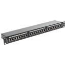 Lanberg jungiamasis pultas 24 prievadų 1U, PPS5-1024-B, 24 RJ-45, 1U, RAL 9004, CAT 5e