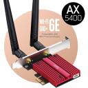 Cudy Karta sieciowa WE3000S, 2402Mbps, 2402Mbps, 574Mbps, Bluetooth 5.2, 2 antenas, WPA3