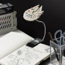 Paladone Millennium Falcon klipsvalgusti PP12712SW, 20cm, 1 LED, hall, reguleeritav valgus, klips raamatutele