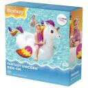 Bestway Надувная игрушка Единорог 7365007, 155x119см, 45кг, ПВХ, 2 воздушные камеры, удобные ручки, заплатка для ремонта
