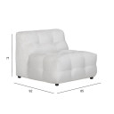 Atpūtas krēsls LEESI bēšs 78053