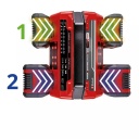 Lādētājs 2x2 Power X-Quattrocharger 4A, EINHELL, 4512102, 4 akumulatoru vietas, ātrā uzlāde, viegls un pārnēsājams