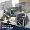 Onkron monitori kinnitus, G130-B, 17-57", 2-27 kg, 2-22 kg, VESA 75x75-200x200 mm, kallutus +60&deg;~-20&deg;, p&ouml;&ouml;ramine 180&deg;