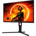 AOC monitor 25G3ZM/BK, 24.5", VA, FHD, 240 Hz, 1 ms, 1920 x 1080, 300 cd/m&sup2;, 2xHDMI, must/ punane
