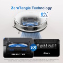 Robot vacuum mop for dry and wet cleaning Li-ion 5200 mAh with 11000 Pa suction and 3 L dust container white DEEBOT T30S COMBO Ecovacs