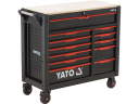 Instrumentu skapis 12 atvilktnes, YT-09005, YATO, 45 kg, ar riteņiem, centrālā atslēga