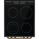 Gorenje Keraamiline pliit GECS5B70CLB, 70L, 220-240V, 4 p&otilde;letit, elektriline ahi, must, multifunktsionaalne, isepuhastuv