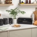 Salter virtuves virsmas komplekts BW14045B, 4 daļas, 9.6L, oglekļa tērauds, melns, maizes tvertne un 3 konteineri
