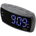 Adler laikrodžio radijas AD 1121 S, 230V, 2 žadintuvai, AM/FM, 1,8" ekranas, 48 mm skaitmeninis auk&scaron;tis, 350 mW garsiakalbis