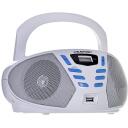 Blaupunkt BB7WH portatīvā stereo sistēma, 2.4 W, FM, pelēka, MP3 atskaņo&scaron;ana, digitālais PLL, LCD displejs, 20 iecienītās stacijas